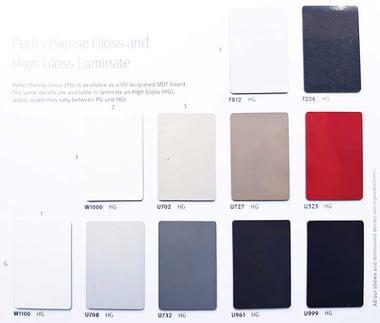 Laminate finishes for our Bespoke Furniture in Berkshire 